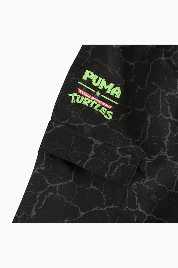 PUMA x TMNT Relaxed Woven Cargo Pants Youth, PUMA Black, extralarge-GBR