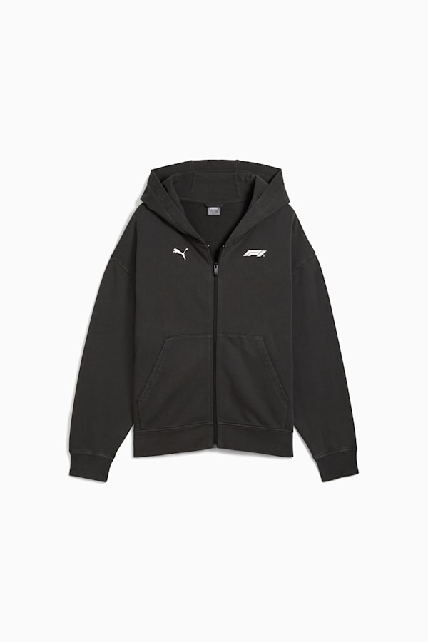 F1® Graphic Fullzip Hoodie Men, PUMA Black, extralarge