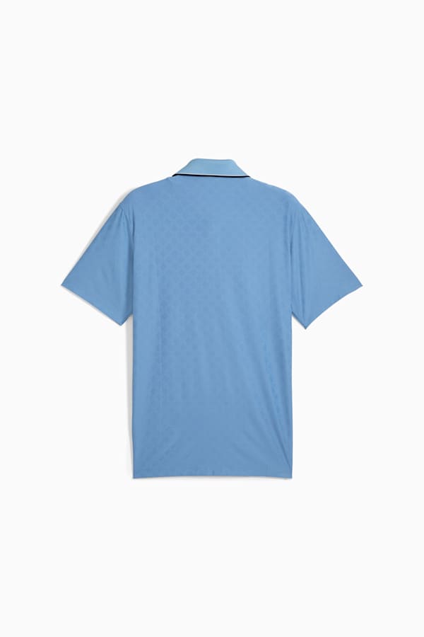 PUMA x ARNOLD PALMER Tipped Jacquard Golf Polo Men, Zen Blue, extralarge