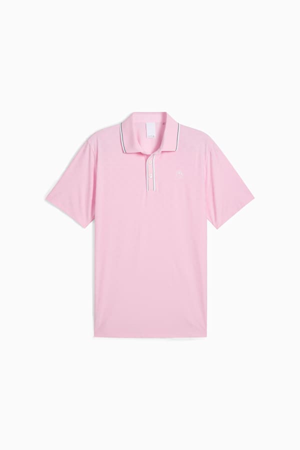 PUMA x ARNOLD PALMER Tipped Jacquard Golf Polo Men, Pale Pink, extralarge-GBR