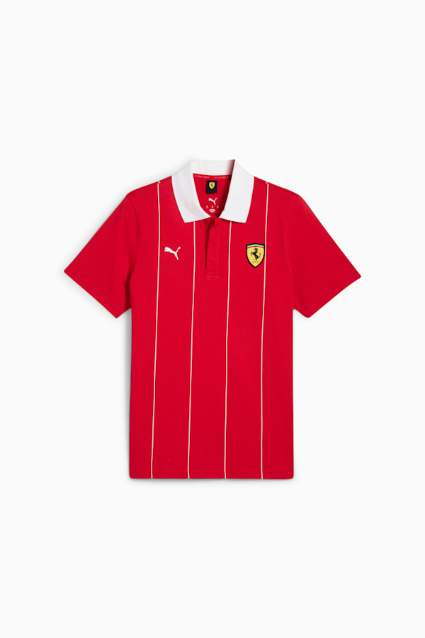 Scuderia Ferrari HP Race Premium Polo Men, Rosso Corsa, extralarge