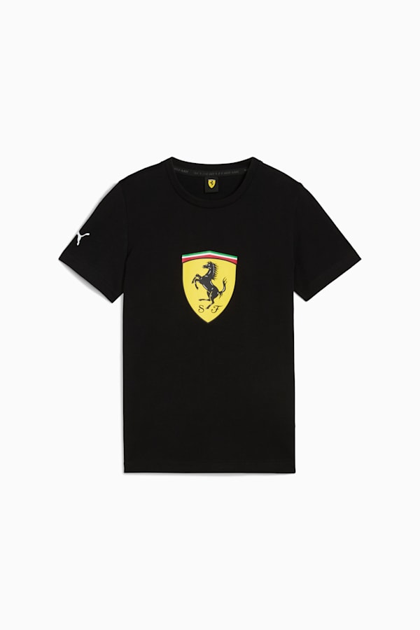 Scuderia Ferrari HP Race Colored Big Shield Tee Youth, PUMA Black, extralarge