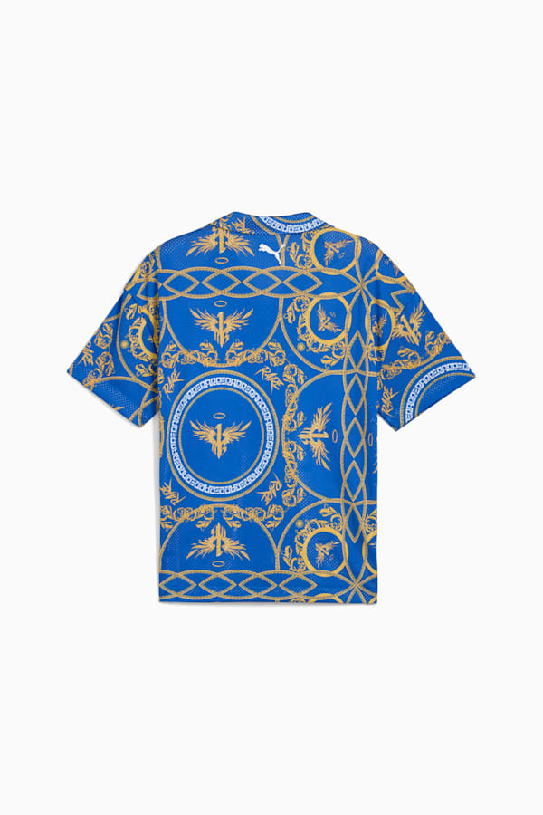 Melo Golden Basketball Shirt Men, PUMA Team Royal-AOP, extralarge