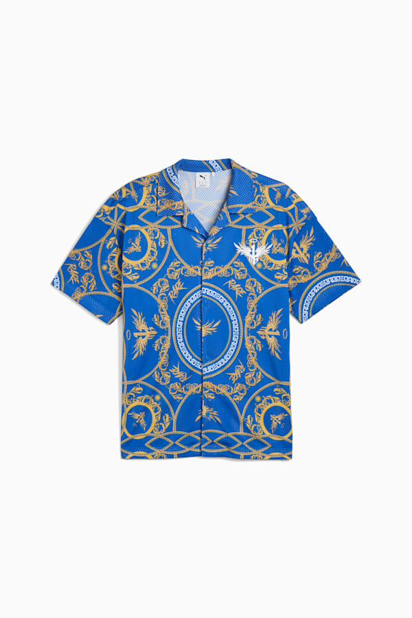 Melo Golden Basketball Shirt Men, PUMA Team Royal-AOP, extralarge