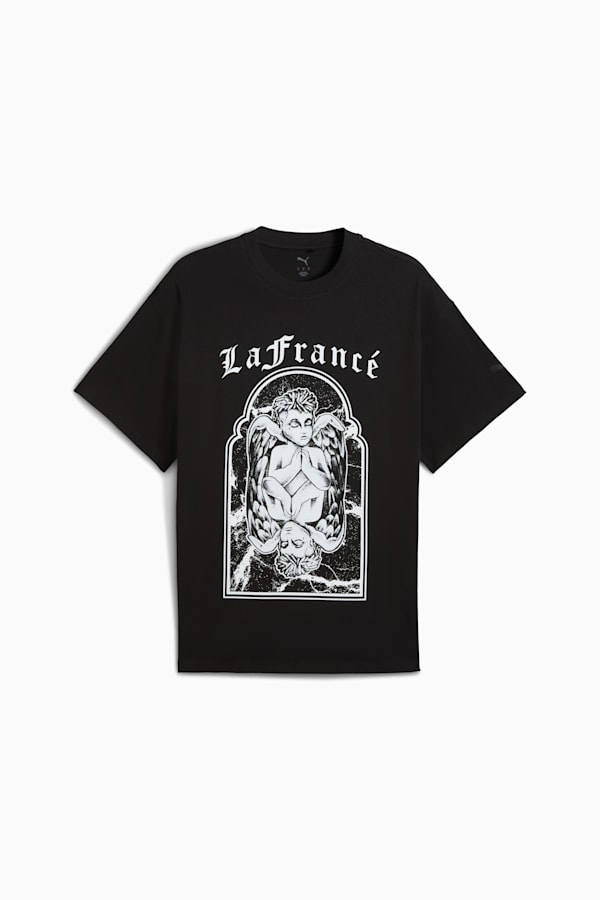 PUMA HOOPS x LAFRANCÉ Written in Chrome Tee Unisex, PUMA Black, extralarge