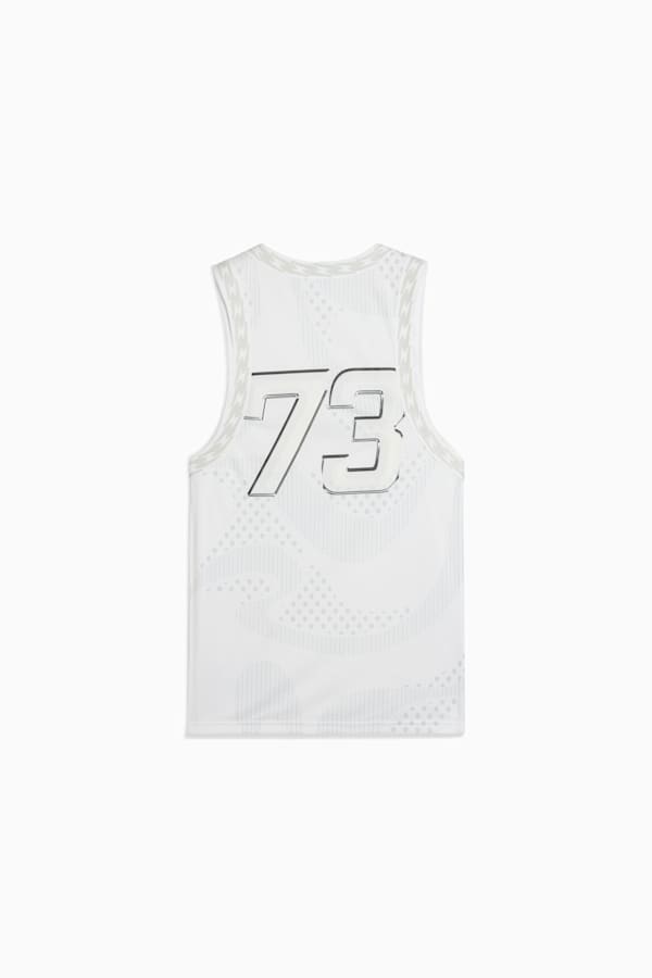 Jer-She Basketball Jersey Women, PUMA White-AOP, extralarge