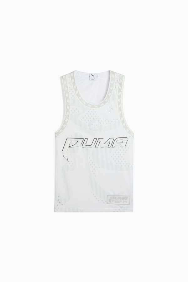 Jer-She Basketball Jersey Women, PUMA White-AOP, extralarge