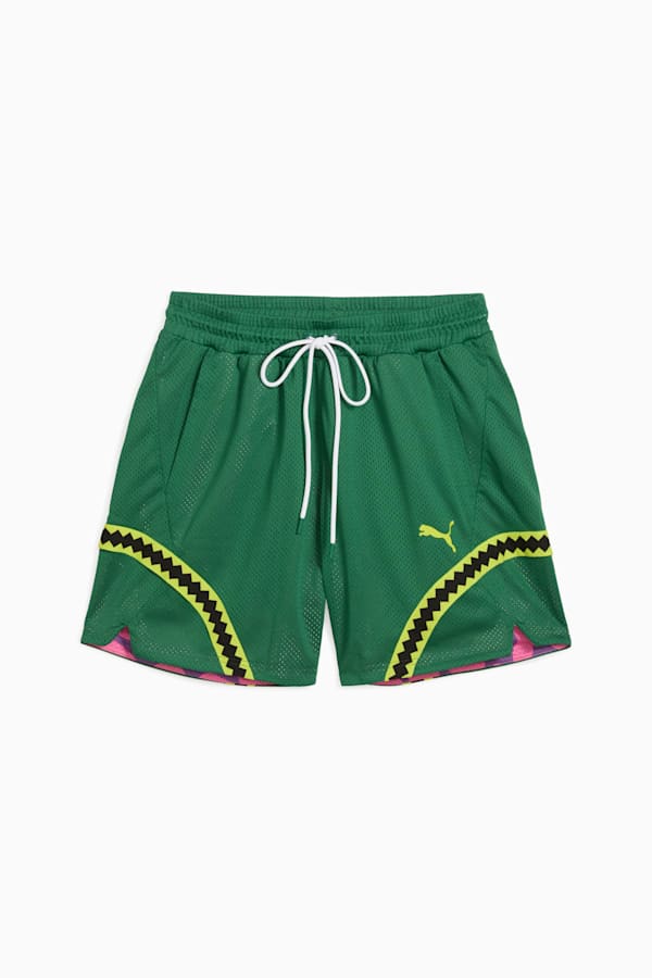 PUMA x TMNT Reversible Basketball Shorts Men, Vine-Ultra Violet-Fast Pink, extralarge