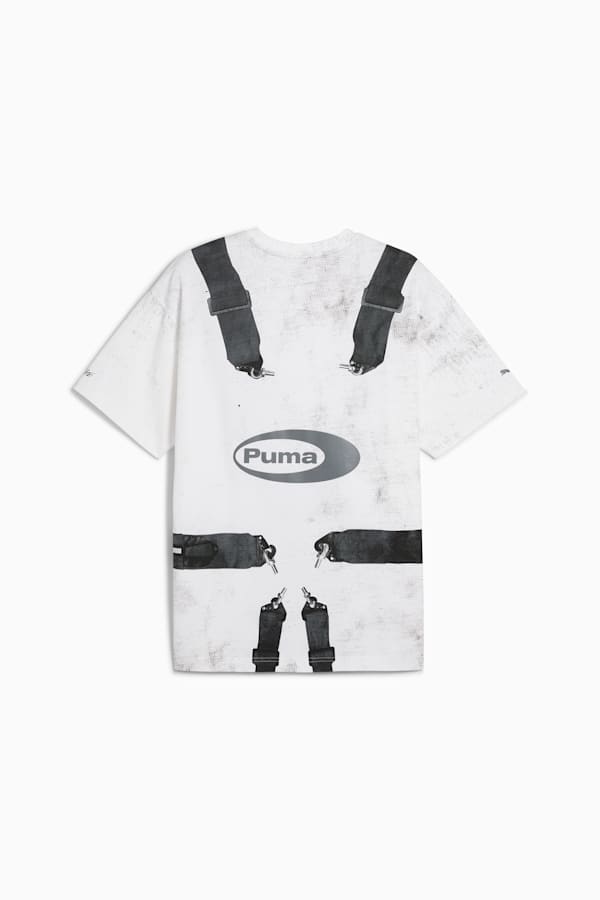 A$AP ROCKY x PUMA Seatbelt Tee, PUMA White-Puma Black, extralarge