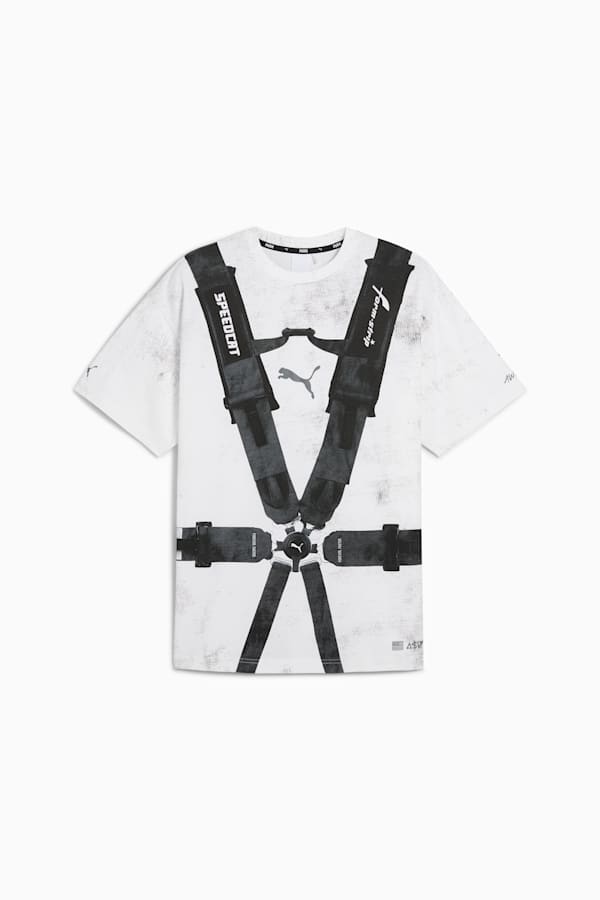 A$AP ROCKY x PUMA Seatbelt Tee, PUMA White-Puma Black, extralarge