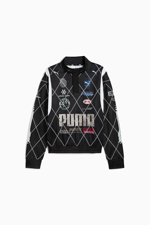A$AP ROCKY x PUMA Distressed Sweatshirt Unisex, PUMA Black, extralarge