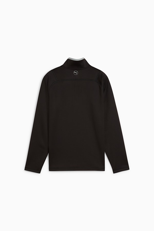Waffle Fleece Quarter-Zip Golf Top Youth, PUMA Black, extralarge-GBR