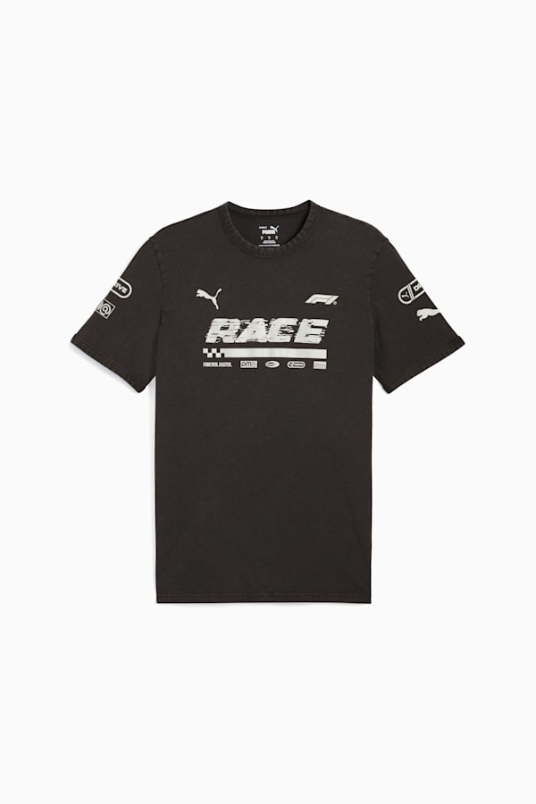 F1® Graphic Ringer Tee Men, PUMA Black, extralarge
