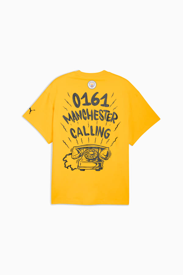 PUMA HOOPS x MANCHESTER CITY Basketball Tee Men, Yellow Sizzle, extralarge-GBR