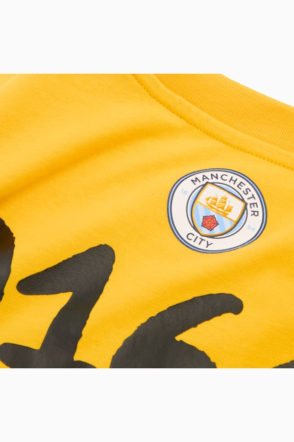 PUMA HOOPS x MANCHESTER CITY Basketball Tee Men, Yellow Sizzle, extralarge-GBR