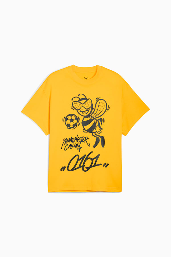 PUMA HOOPS x MANCHESTER CITY Basketball Tee Men, Yellow Sizzle, extralarge-GBR