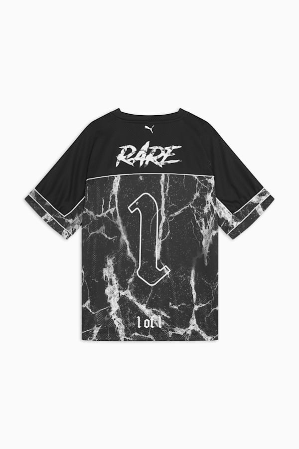 PUMA HOOPS x LAFRANCÉ Written in Chrome Football Jersey Men, PUMA Black-AOP, extralarge-GBR