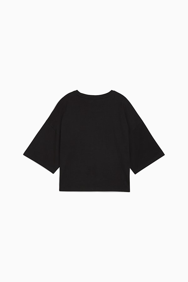 LEO LUXE Oversized Short Tee Women, PUMA Black, extralarge