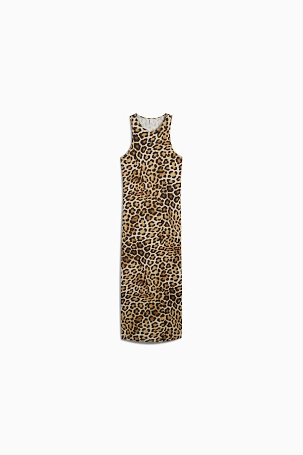 LEO LUXE Slim All-Over Print Dress Women, Alpine Snow, extralarge