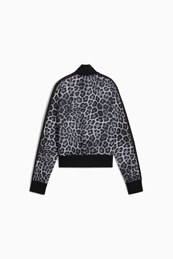 T7 LEO LUXE All-Over Print Short Track Jacket Women, PUMA Black, extralarge