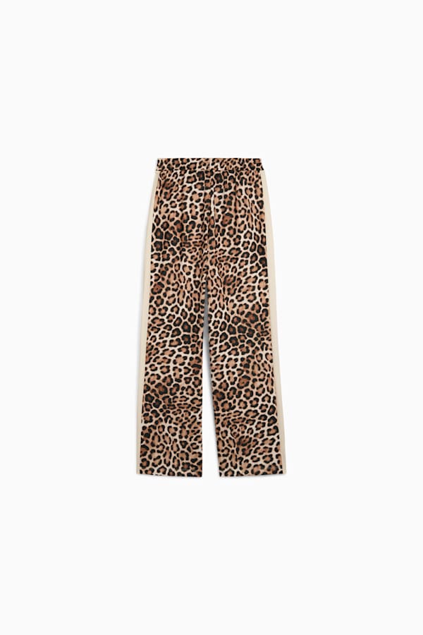 T7 LEO LUXE All-Over Print Straight Pants Women, Alpine Snow, extralarge