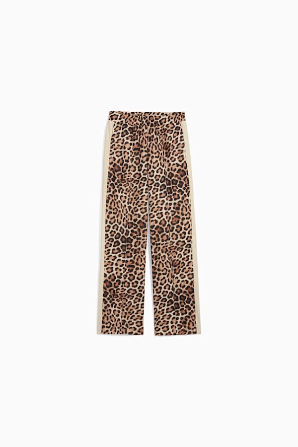 T7 LEO LUXE All-Over Print Straight Pants Women, Alpine Snow, extralarge