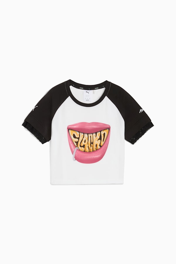 A$AP ROCKY x PUMA Flacko Smile Baby Tee Women, PUMA White, extralarge-GBR