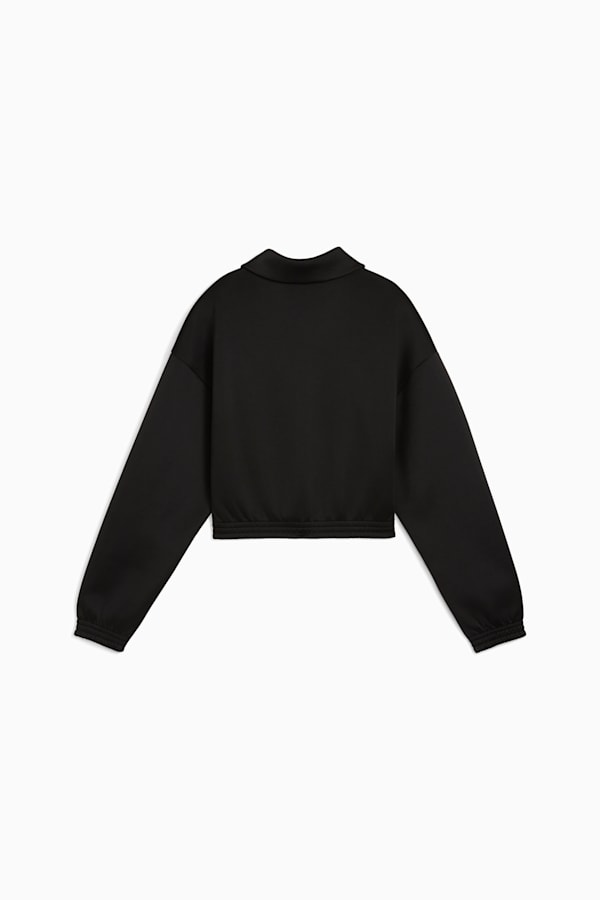 Relaxed Cropped Track Jacket Women, PUMA Black, extralarge
