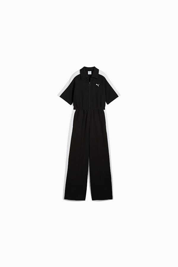 T7 Short Sleeved Jumpsuit Women, PUMA Black, extralarge-GBR