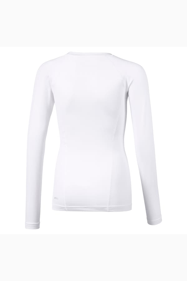 LIGA Baselayer Long Sleeve Tee Kids, Puma White, extralarge