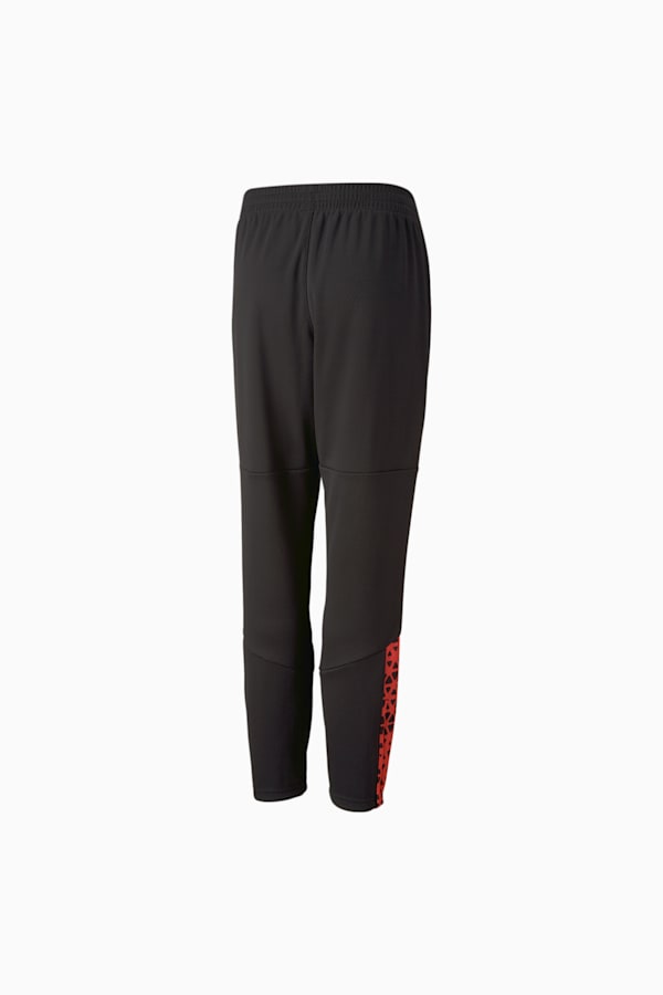 individualCUP Football Training Pants Youth, PUMA Black-Ultra Orange, extralarge