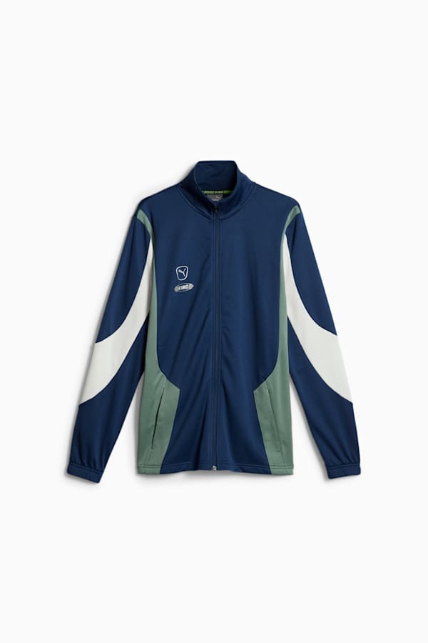 KING Pro Men's Football Jacket, Persian Blue-Eucalyptus, extralarge-GBR