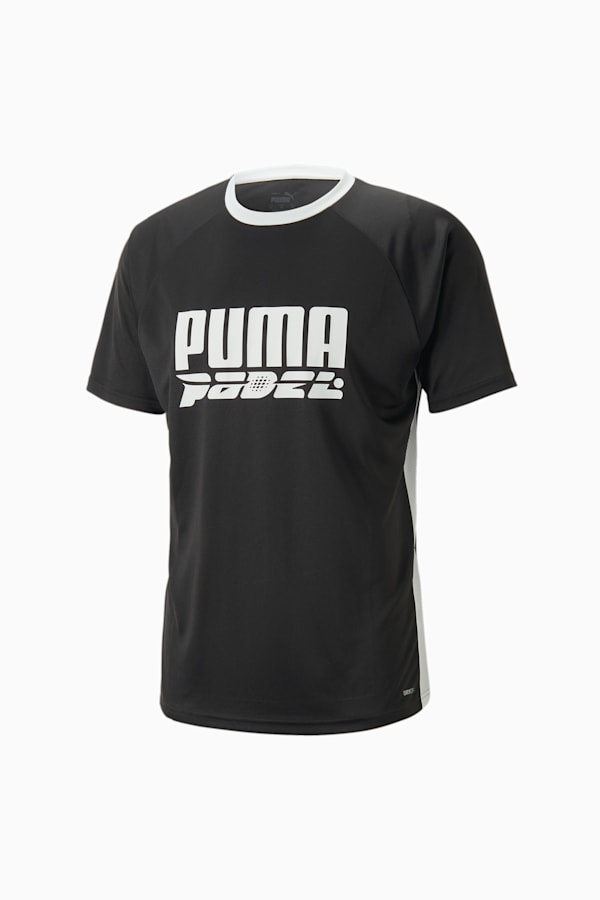 teamLIGA Padel Logo Tee Men, PUMA Black, extralarge