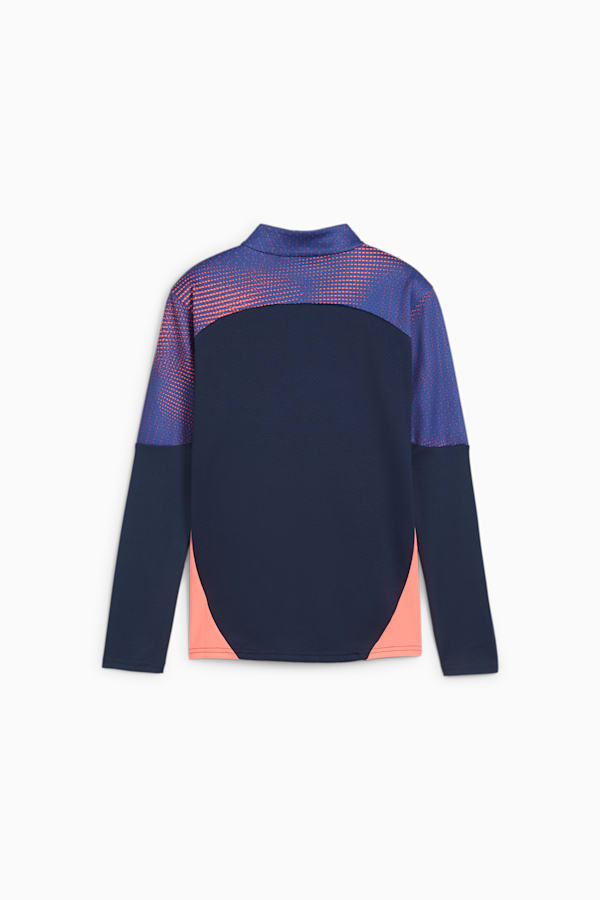 individualFINAL Quarter-Zip Top Youth, Club Navy-Dark Amethyst, extralarge