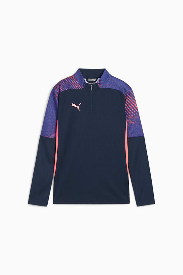 individualFINAL Quarter-Zip Top Youth, Club Navy-Dark Amethyst, extralarge