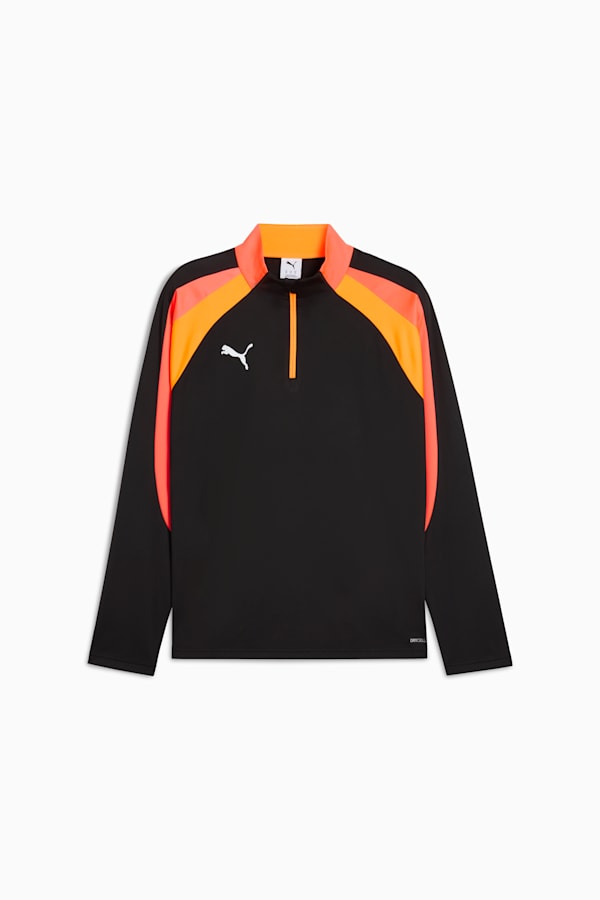 individualLIGA Quarter-Zip Top Men, PUMA Black-Heat Fire, extralarge