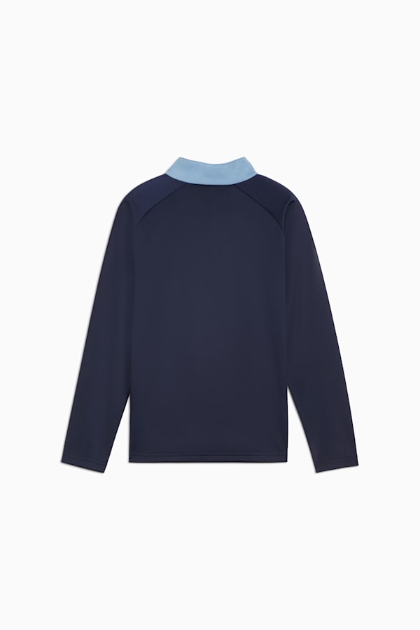 individualLIGA Quarter-Zip Top Youth, PUMA Navy-PUMA White-Zen Blue, extralarge