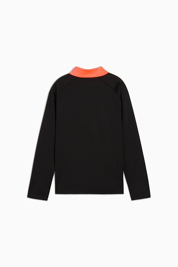 individualLIGA Quarter-Zip Top Youth, PUMA Black-Heat Fire, extralarge-GBR