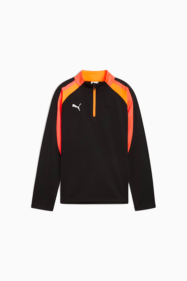 individualLIGA Quarter-Zip Top Youth, PUMA Black-Heat Fire, extralarge-GBR