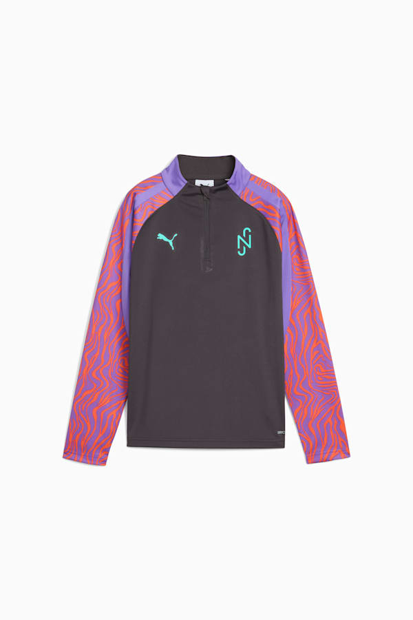 Neymar Jr Creativity Quarter-Zip Football Top Youth, Dark Coal-Soft Violet, extralarge