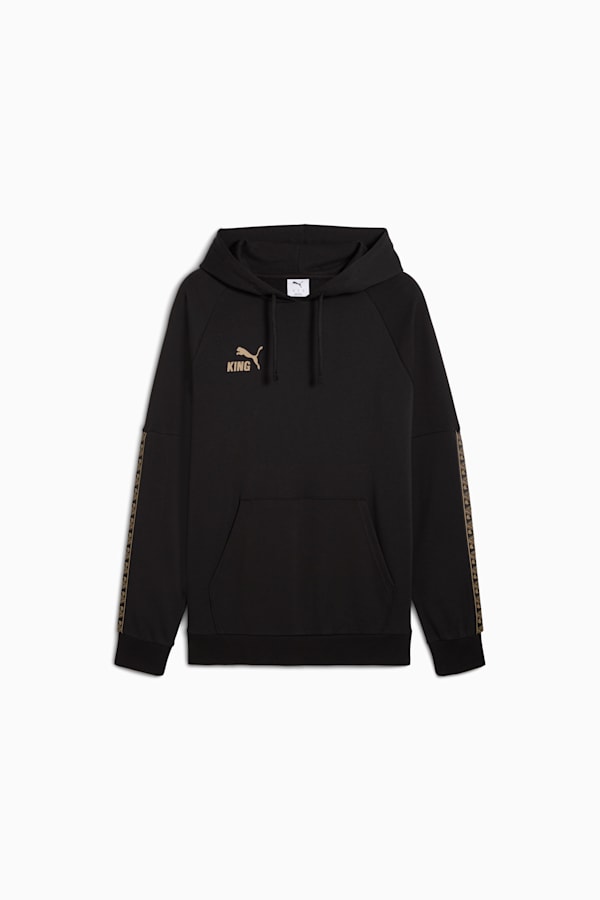 KING Football Hoodie Men, PUMA Black-PUMA Gold, extralarge-GBR