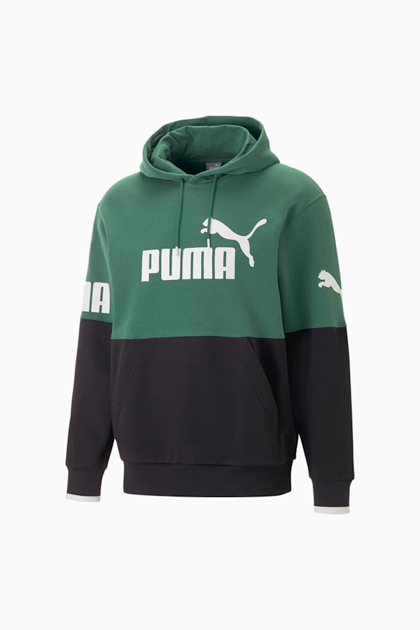 PUMA POWER Colourblock Hoodie Men, Vine, extralarge