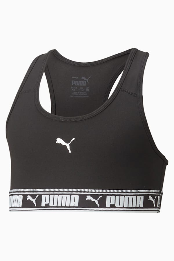 PUMA Strong Bra Youth, PUMA Black, extralarge