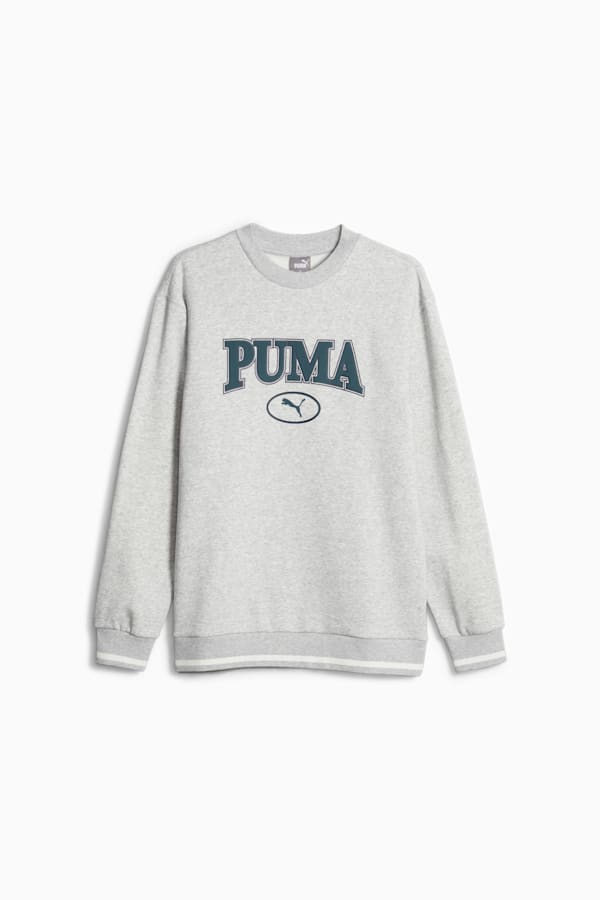 PUMA SQUAD Crew Neck Sweatshirt Men, Light Gray Heather, extralarge-GBR