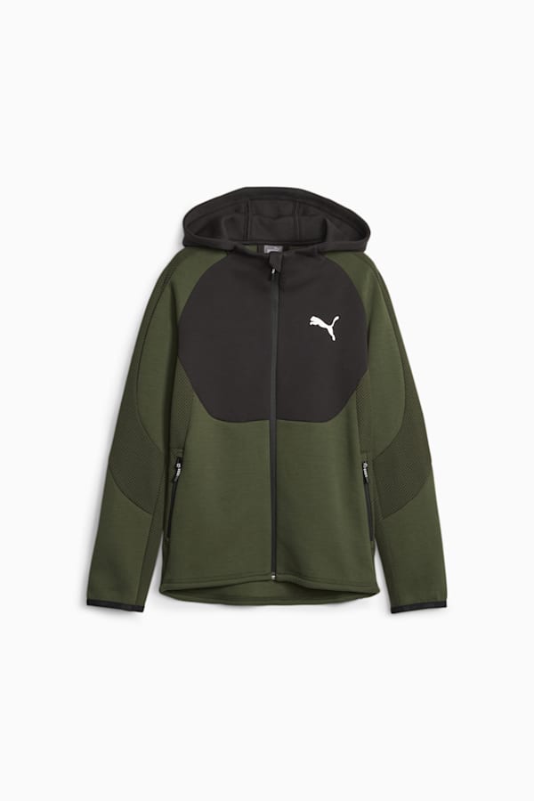 Evostripe Youth Full-zip Hoodie, Myrtle, extralarge