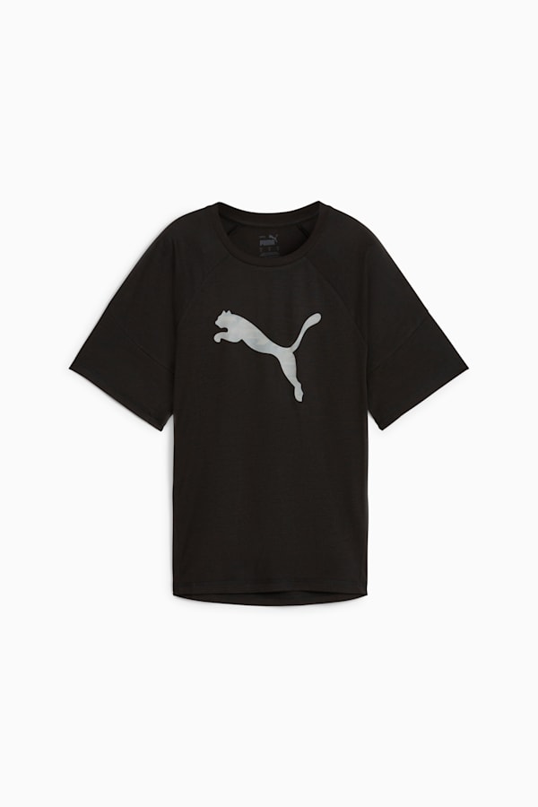 EVOSTRIPE Women's Graphic Tee, PUMA Black, extralarge