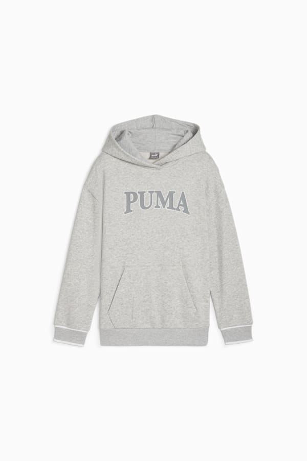 PUMA SQUAD Youth Hoodie, Light Gray Heather, extralarge
