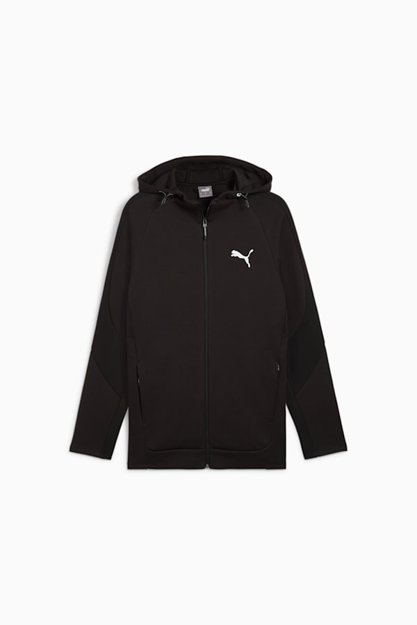 EVOSTRIPE Full-Zip Hoodie Men, PUMA Black, extralarge