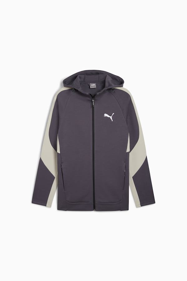 EVOSTRIPE Full-Zip Hoodie Men, Galactic Gray, extralarge