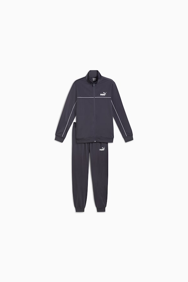 Piping Tracksuit Men, Galactic Gray, extralarge-GBR
